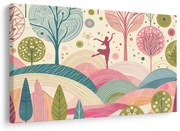 Quadro su tela – Ballerina nella natura