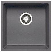 Lavello integrato 1 vasca in granito grigio PYRAMIS Tetragon L 40 x L 40 cm