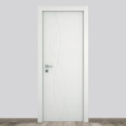 Porta interna a battente Dna in legno colore bianco, L 60 x H 210 cm, apertura reversibile