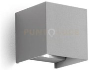 Ges862n- applique grigio antracite a led 2 luci biemissione 4000k 5...