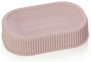 Porta sapone da appoggio rosa in plastica Ring