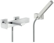 Rubinetto per vasca getto aerato MIA per muro cromo NOBILI