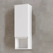 Semicolonna sospesa 1 anta DX e vano giorno basso H90 Bianco Lucido