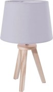 Atmosphera - Lampada da tavolo TRIPOD 1xE14/40W/230V pino/grigio