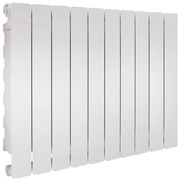Radiatore acqua calda PRODIGE MODERN in alluminio, 10 elementi, interasse 600 mm, neutral white