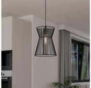Eglo 99633 - Lampadario su corda MASETA 1xE27/40W/230V nero