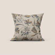 Omika collezione cuscini a fantasie multicolor in velluto impermeabile beige