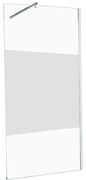 Walk-in walk-in L 120 x H 200 cm, vetro 6 mm serigrafato cromo