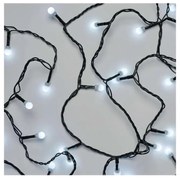 Catena di luci natalizie LED per esterni, 80 LED/8 funzioni, 13 m, bianco freddo, IP44