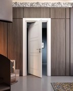 Porta rototraslante Belfast bianco L 80 x H 210 cm sinistra