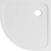 Piatto doccia SENSEA in composito minerale di resina gelificata Easy bianco L 80 x L 80 x H 3.5 cm opaco