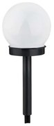 Lampioncino segnapassi Led Globe 0,006W Nero con pannello solare IP44 Bianco freddo 6500K con sensore crepuscolare Aigostar