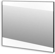Specchio con illuminazione integrata bagno rettangolare Qubo BADEN HAUS L 80 x H 80 x P 3 cm nero