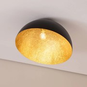 SIGMA Plafoniera Sfera, Ø 50 cm, nero/oro
