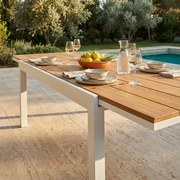 VIDUUS - tavolo da giardino allungabile in alluminio e polywood