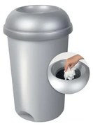 Cestino per la spazzatura in plastica grigio per raccolta differenziata 50 l – Addis