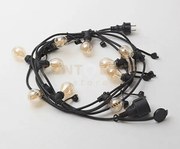 Gfin01- catena luminosa 10 attacchi per lampadine e14 per esterni i...