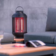 Lampada Riscaldante Da Tavolo Indox 1200 W Alogeno Nero /