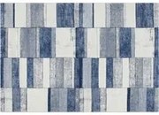 Tappeto 160x230 cm Ray blu e bianco