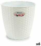 Vaso Stefanplast Bianco Plastica 24 x 22,5 x 24 cm (6 Unità)