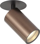 Faretto da incasso moderno bronzo scuro GU10 50mm IP44 - Chels