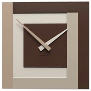 CalleaDesign Clock40 orologio da parete – cioccolato cm 40 x 40