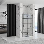 Porta doccia Rea Molier Black 90 + profilo