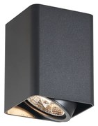 Faretto da superficie di design nero GU10 70mm orientabile e inclinabile - Vox