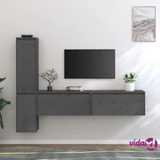 VidaXL Mobile porta tv nero 105x30x45 cm in legno multistrato e ferro Mobili  porta tv 