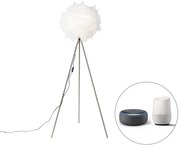 Lampada da terra romantica intelligente bianca incl. Wifi A60 - Feather