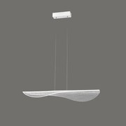 Lampadario LED neoclassico Bianca bianco Ø73.5cm, luce calda 2450 lumen, MANTRA