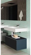 Mobile sottolavabo e lavabo Element blu navy L 60 x P 46 cm