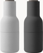 Set macina sale e pepe con coperchio in legno di noce Bottle Grinder 2 pz