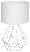 Lampada da tavolo BASKET 1xE27/60W/230V bianco