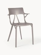 Sedie con braccioli in plastica A. I. 2 pz