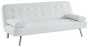 Divano letto clic clac in similpelle Bianco - MICHELLE II