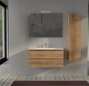 Mobile da bagno 100 cm sospeso Rovere - Sofia