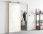 Porta scorrevole Kent in mdf bianco, L 93 x H 212 cm, con binario Ermes Reversibile