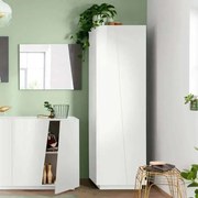 Armadio Portabito Moderno a Una Anta - Colore Bianco VEGA
