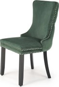 Sedia Alda in velluto verde scuro H95 cm