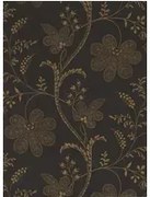 Little Greene Carta da parati Bedford Square - Ebony Gold