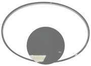 Plafoniera LED moderno Irina, argento Ø 42 cm, luce naturale NOVECENTO