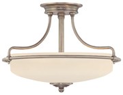 Lampadario Contemporaneo Griffin Metallo Cromo Lucido 3 Luci E27