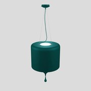 Lampadario Contemporaneo Eva In Plastica Verde Alluminio 4 Luci