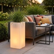 NAPPI - vaso luminoso rgb con pannello solare