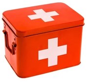 Scatola con coperchio rossa in metallo 21,5x15,5x16 cm Medicine – PT LIVING