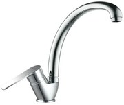 Miscelatore lavello cromato con bocca alta e canna girevole Juliette