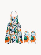 Set di 3 tessili da cucina in cotone P. Karuselli K.