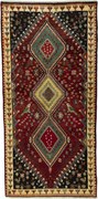 Shiraz Tappeto persiano 220x110 Rosso (Iran) Annodato A Mano