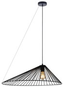 Lampadario a sospensione con filo AURORA 1xE27/20W/230V diametro 60 cm nero